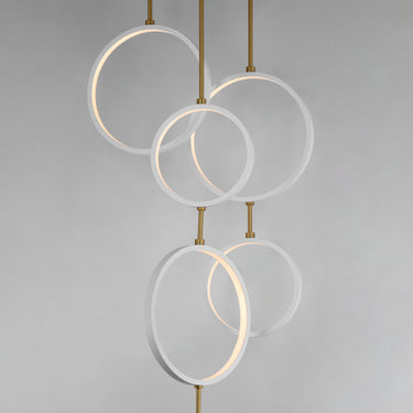 ET2 Hoopla 6-Light LED Pendant White/Gold
