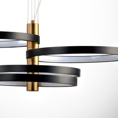 ET2 Hoopla 4-Light LED Pendant Black/Gold