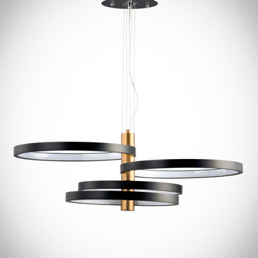 ET2 Hoopla 4-Light LED Pendant Black/Gold