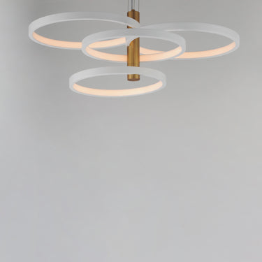 ET2 Hoopla 4-Light LED Pendant White/Gold