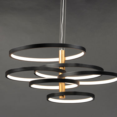 ET2 Hoopla 6-Light LED Pendant Black/Gold