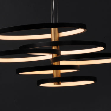 ET2 Hoopla 6-Light LED Pendant Black/Gold