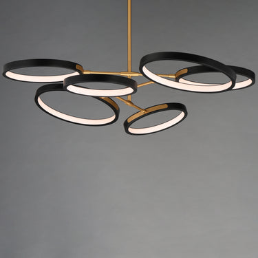 ET2 Hoopla 6-Light LED Pendant Black/Gold