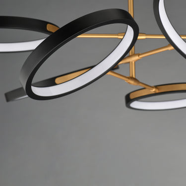 ET2 Hoopla 6-Light LED Pendant Black/Gold