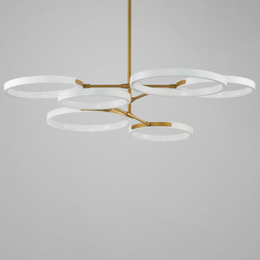 ET2 Hoopla 6-Light LED Pendant White/Gold