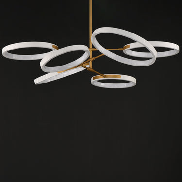 ET2 Hoopla 6-Light LED Pendant White/Gold