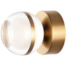 ET2 Swank LED Wall Sconce/Flush Mount Natural Aged Brass