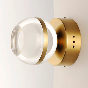 ET2 Swank LED Wall Sconce/Flush Mount Natural Aged Brass