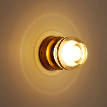 ET2 Swank LED Wall Sconce/Flush Mount Natural Aged Brass