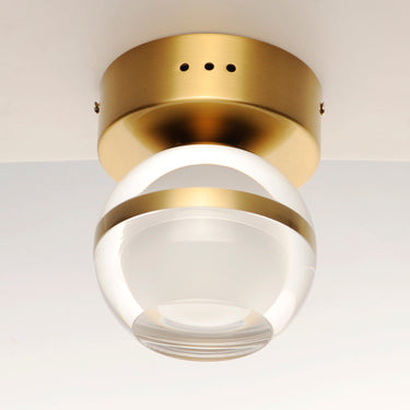 ET2 Swank LED Wall Sconce/Flush Mount Natural Aged Brass