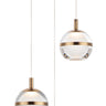 ET2 Swank 3-Light LED Pendant Natural Aged Brass