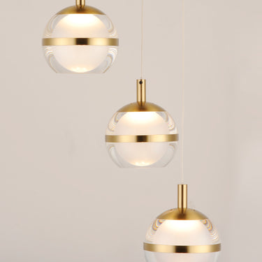 ET2 Swank 3-Light LED Pendant Natural Aged Brass