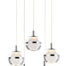 ET2 Swank 5-Light LED Pendant Polished Chrome