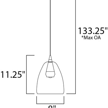 ET2 Sven LED Pendant Black/Coffee