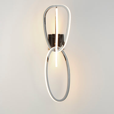ET2 Unity 3-Light LED Wall Sconce Black Chrome