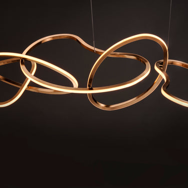 ET2 Unity 5-Light LED Pendant Brushed Champagne