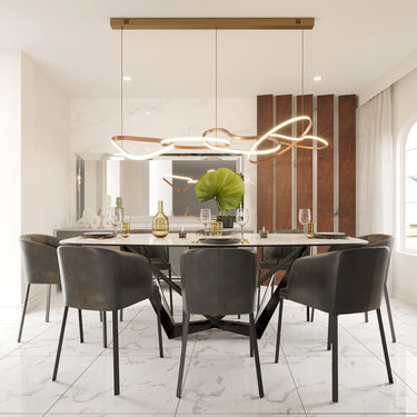 ET2 Unity 5-Light LED Pendant Brushed Champagne