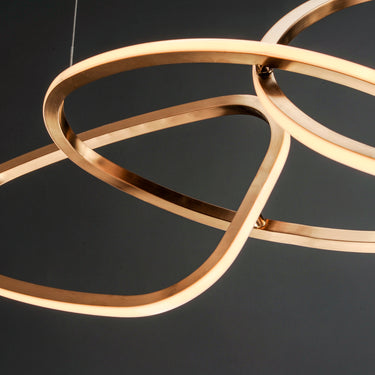ET2 Unity 5-Light LED Pendant Brushed Champagne