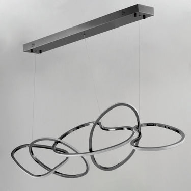 ET2 Unity 5-Light LED Pendant Black Chrome