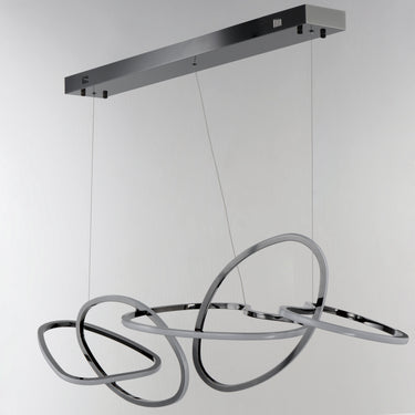 ET2 Unity 5-Light LED Pendant Black Chrome
