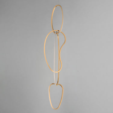 ET2 Unity Vertical LED Pendant Brushed Champagne