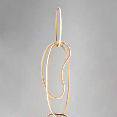 ET2 Unity Vertical LED Pendant Brushed Champagne