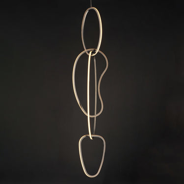 ET2 Unity Vertical LED Pendant Black Chrome