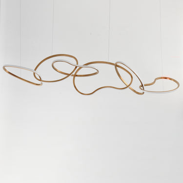 ET2 Unity 6-Light LED Pendant Brushed Champagne