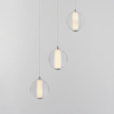 ET2 Rhythm 3-Light LED Pendant Polished Chrome