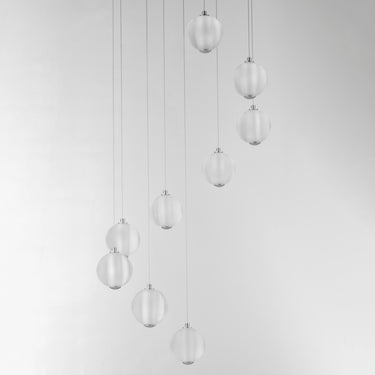 ET2 Rhythm 9-Light LED Pendant Polished Chrome