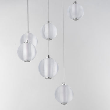 ET2 Rhythm 9-Light LED Pendant Polished Chrome