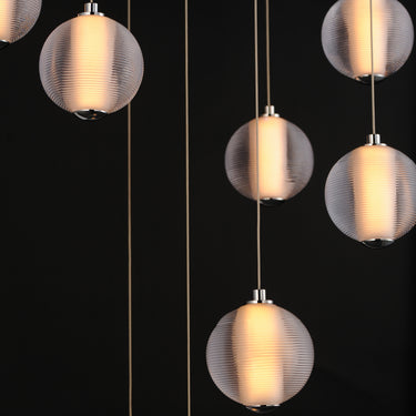 ET2 Rhythm 9-Light LED Pendant Polished Chrome