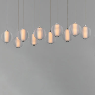 ET2 Rhythm 10-Light LED Pendant Polished Chrome