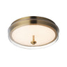 ET2 Voto LED Flush Mount Natural Aged Brass