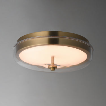 ET2 Voto LED Flush Mount Natural Aged Brass
