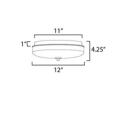 ET2 Voto LED Flush Mount Gunmetal