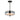 ET2 Voto pendant, Gunmetal, Smoke glass disc with a lit white diffuser underneath, front view