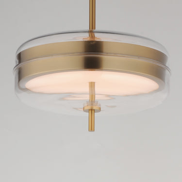 ET2 Voto 2-Light LED Pendant Natural Aged Brass
