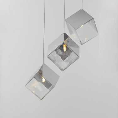 ET2 Ice Cube 3-Light LED Pendant Polished Chrome