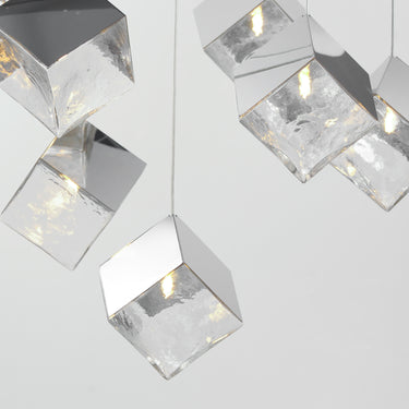 ET2 Ice Cube 9-Light LED Pendant Polished Chrome