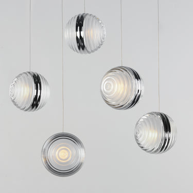 ET2 Pulse 5-Light LED Pendant Polished Chrome