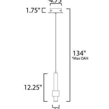 ET2 Reveal LED Pendant Satin Nickel/Satin Brass