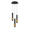 ET2 Reveal 3-Light LED Pendant Black/Gold