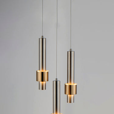 ET2 Reveal 3-Light LED Pendant Satin Nickel/Satin Brass