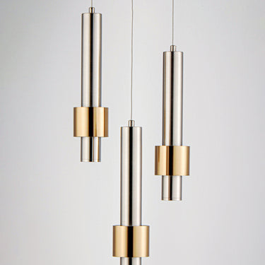 ET2 Reveal 3-Light LED Pendant Satin Nickel/Satin Brass