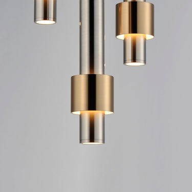 ET2 Reveal 3-Light LED Pendant Satin Nickel/Satin Brass