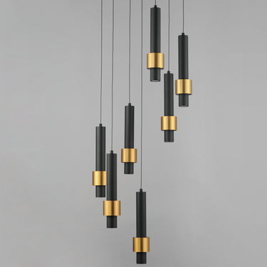 ET2 Reveal 7-Light LED Pendant Black/Gold
