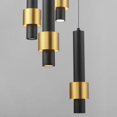 ET2 Reveal 7-Light LED Pendant Black/Gold