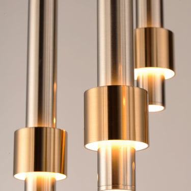 ET2 Reveal 7-Light LED Pendant Satin Nickel/Satin Brass