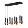 ET2 Reveal 8-Light LED Pendant Black/Gold